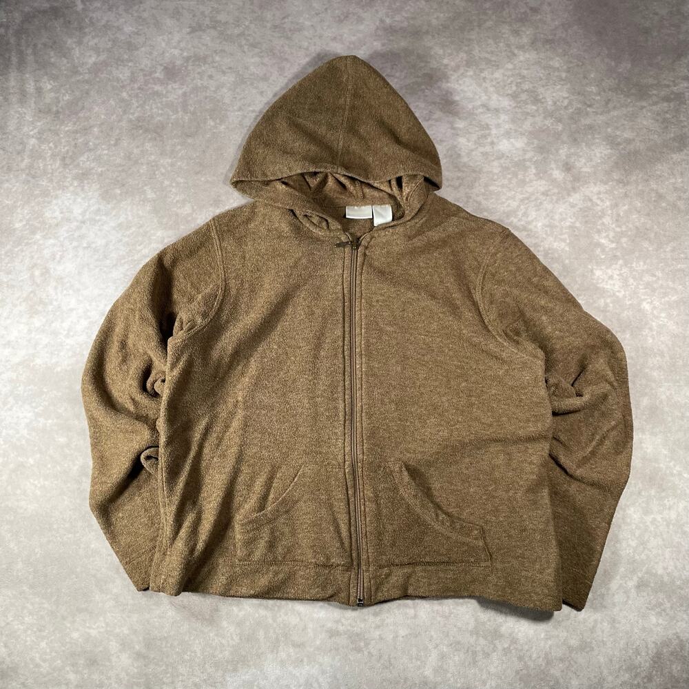 Vintage Women’s Jockey Brown Full Zip Hooded Sweater